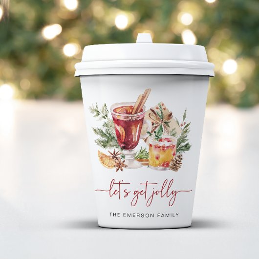 Papieraufnahmen für Feiertage Pappbecher