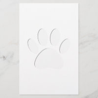 Papierausschnitt Dog-Druck
