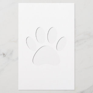 Papierausschnitt Dog-Druck Briefpapier