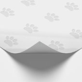 Papierausschnitt Dog-Druck Geschenkpapier (Ecke)