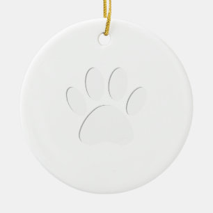Papierausschnitt Dog-Druck Keramikornament