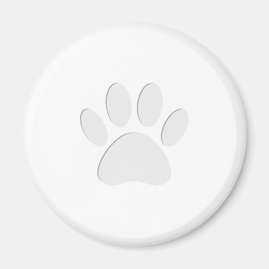 Papierausschnitt Dog-Druck Magnet (Vorne)