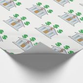 Papierbank Geschenkpapier (Ecke)