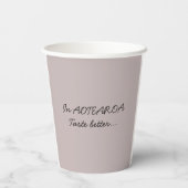 Papierbecher Aotearoa Landform Farn mit Text (Rückseite)