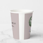 Papierbecher Aotearoa Landform Farn mit Text (Rechts)