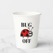 Papierbecher Bug Off (Rückseite)