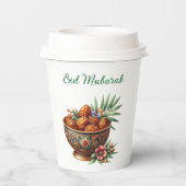 Papierbecher-Eid Mubarak Tischdeko Pappbecher (Rückseite)