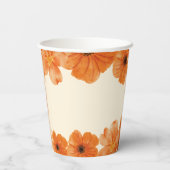 Papierbecher für Blumenbeete im Herbst (Rückseite)