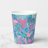 Papierbecher in stilvoller Grafik (Rechts)