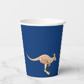 Papierbecher mit australischer Flagge (Rückseite)
