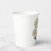 Papierbecher mit Blumen (Rechts)