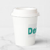 Papierbecher mit Deckel 8oz (Rechts)