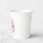 Papierbecher mit einem Blumenstrauß (Links)