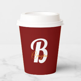 Papierbecher mit Ihrem Namen angepasst