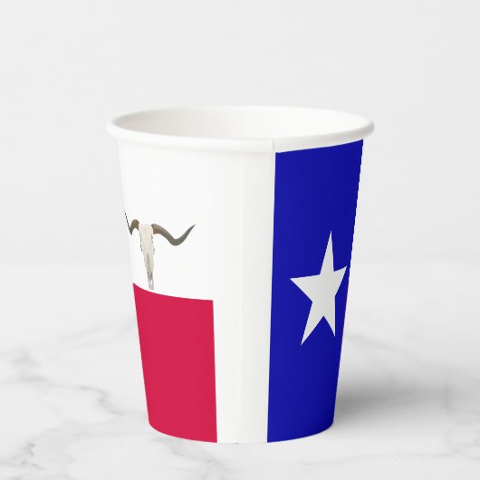 Papierbecher mit Texas-Flagge (Rechts)