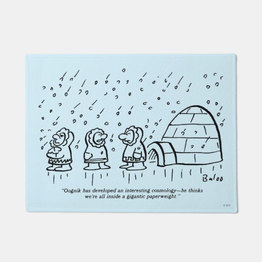 Papierbeschwerer Fußmatte (Vorderseite)