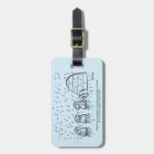 Papierbeschwerer Gepäckanhänger (Vorderseite vertikal)