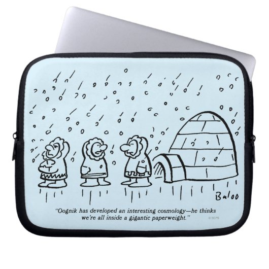 Papierbeschwerer Laptopschutzhülle (Vorderseite)