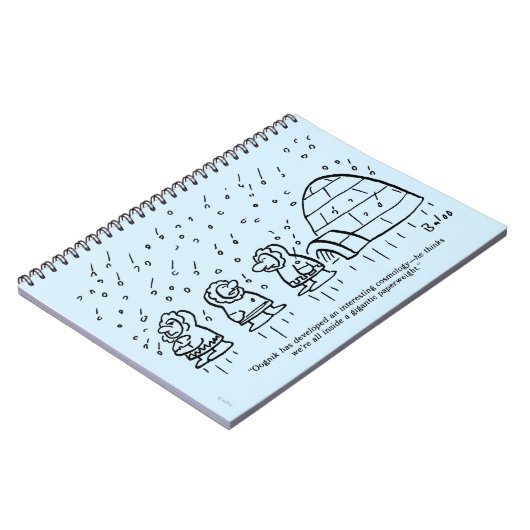 Papierbeschwerer Notizblock (Linke Seite)