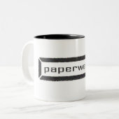Papierbeschwerer-Tasse Zweifarbige Tasse (Vorderseite Links)