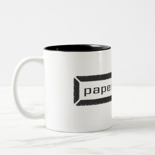 Papierbeschwerer-Tasse Zweifarbige Tasse (Links)
