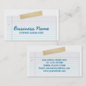 Papierbetriebskarte Visitenkarte (Vorne/Hinten)