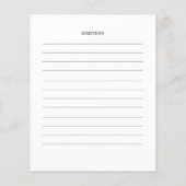 Papierblatt (Rückseite)