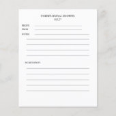 Papierblatt (Vorderseite)