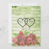 Papierblatt Einladung (Rückseite)