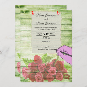 Papierblatt Einladung