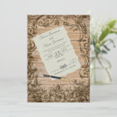 Papierblatt Einladung (Stehend Vorderseite)