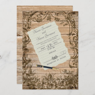 Papierblatt Einladung