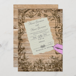 Papierblatt Einladung