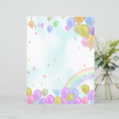 Papierblatt für Balloons (Stehend Vorderseite)