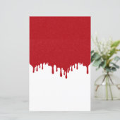 Papierblatt für den Tropfen "Custom Tomato Red Gli (Stehend Vorderseite)