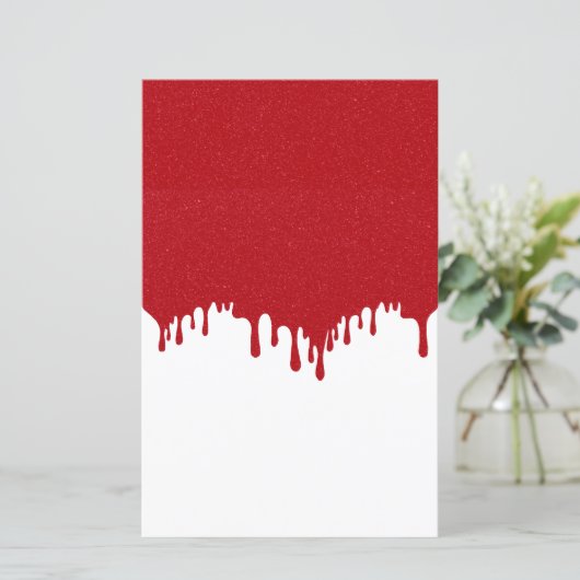 Papierblatt für den Tropfen "Custom Tomato Red Gli (Stehend Vorderseite)