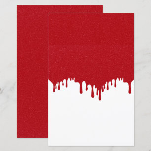 Papierblatt für den Tropfen "Custom Tomato Red Gli