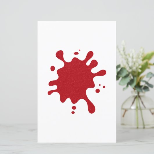 Papierblatt für die Rote Tinte, benutzerdefiniert (Stehend Vorderseite)