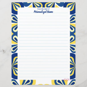Papierblatt für Retroflorierungen