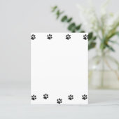Papierblatt für schwarze Katzenpasten (Stehend Vorderseite)