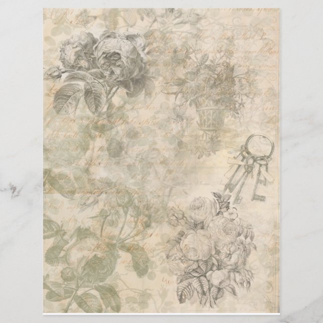 Papierblatt für Scrapbooking-Junk (Vorderseite)