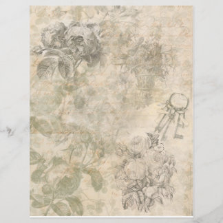 Papierblatt für Scrapbooking-Junk