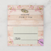 Papierblatt Platzkarte (Außenseite Aufgefaltet)