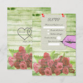 Papierblatt RSVP Karte (Vorne/Hinten)