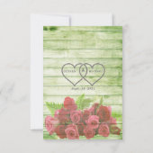 Papierblatt RSVP Karte (Rückseite)