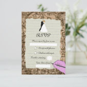 Papierblatt RSVP Karte (Stehend Vorderseite)
