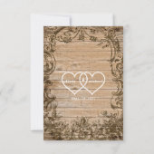 Papierblatt RSVP Karte (Rückseite)