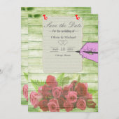 Papierblatt Save The Date (Vorne/Hinten)