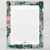 Papierblatt, Schreibpapier, Leopardruckpapier, (Vorderseite)