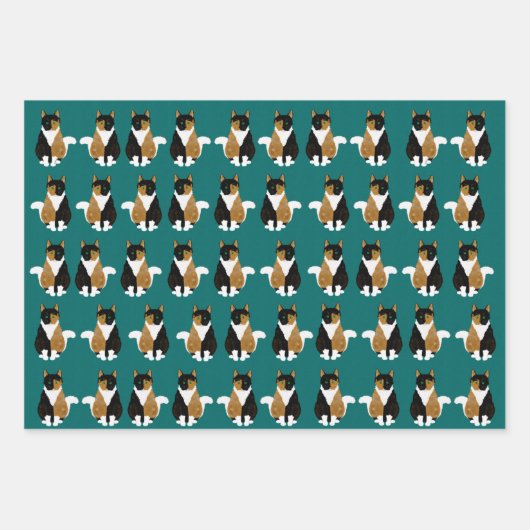 Papierblätter aus Calico Geschenkpapier Set (Vorderseite)